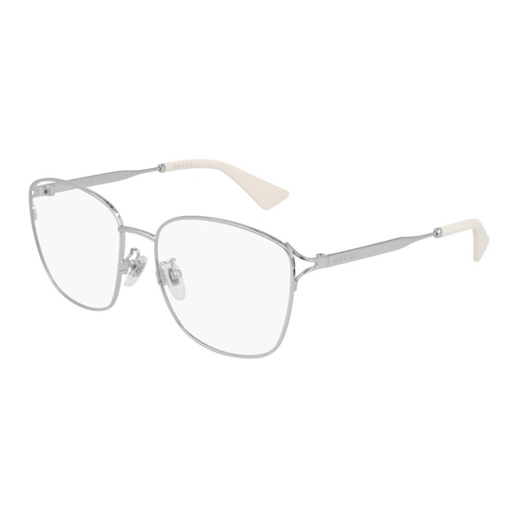 New Gucci Gg0819oa 003 Eyeglasses Silver Women Gucci Eyewear